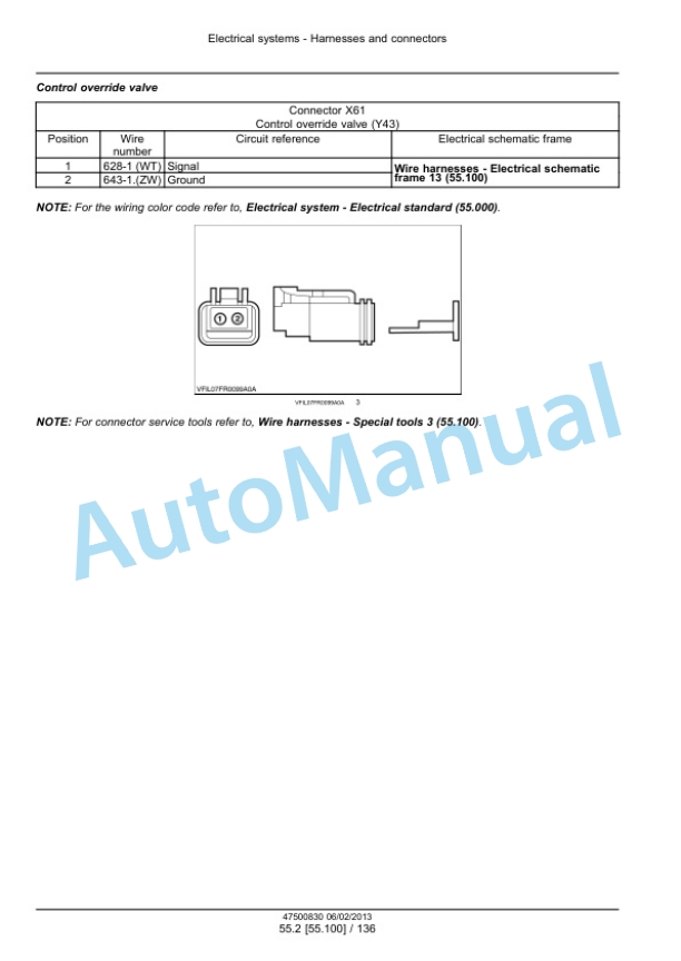 New Holland FR9040, FR9050, FR9060, FR9080, FR9090 Forage Harvester Service Manual 47500834-4