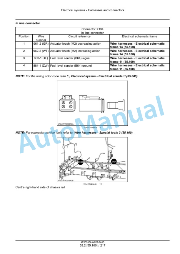 New Holland FR9040, FR9050, FR9060, FR9080, FR9090 Forage Harvester Service Manual 47500834-5