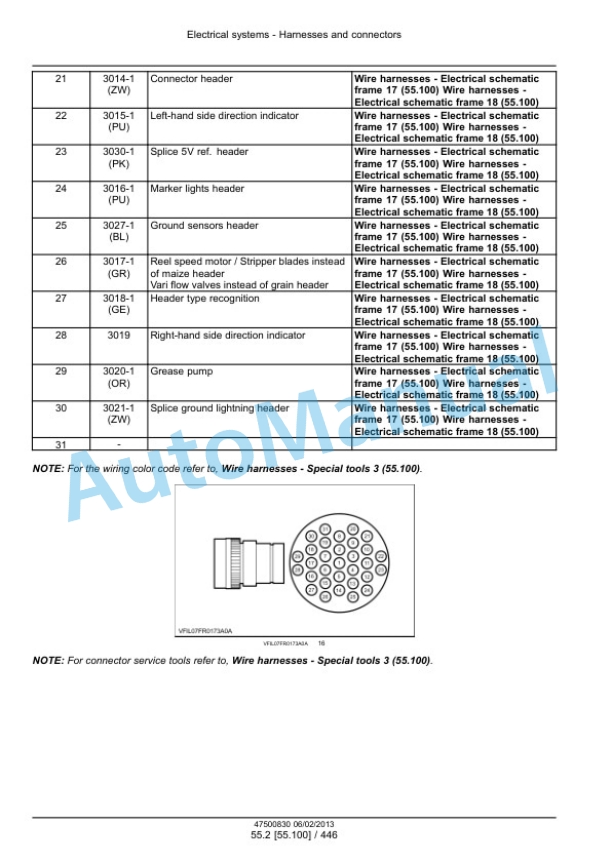 New Holland FR9040, FR9050, FR9060, FR9080, FR9090 Forage Harvester Service Manual 47500835-4