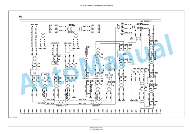 New Holland FR9040, FR9050, FR9060, FR9080, FR9090 Forage Harvester Service Manual 47500836-2