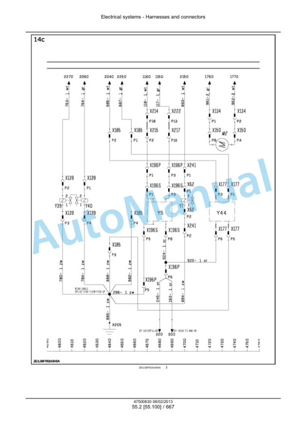 New Holland FR9040, FR9050, FR9060, FR9080, FR9090 Forage Harvester Service Manual 47500836-3