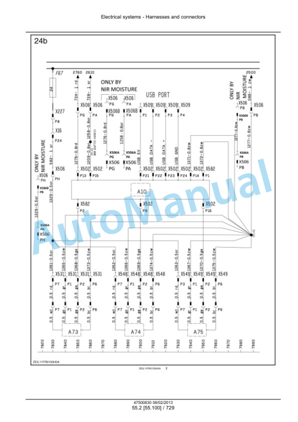 New Holland FR9040, FR9050, FR9060, FR9080, FR9090 Forage Harvester Service Manual 47500836-4
