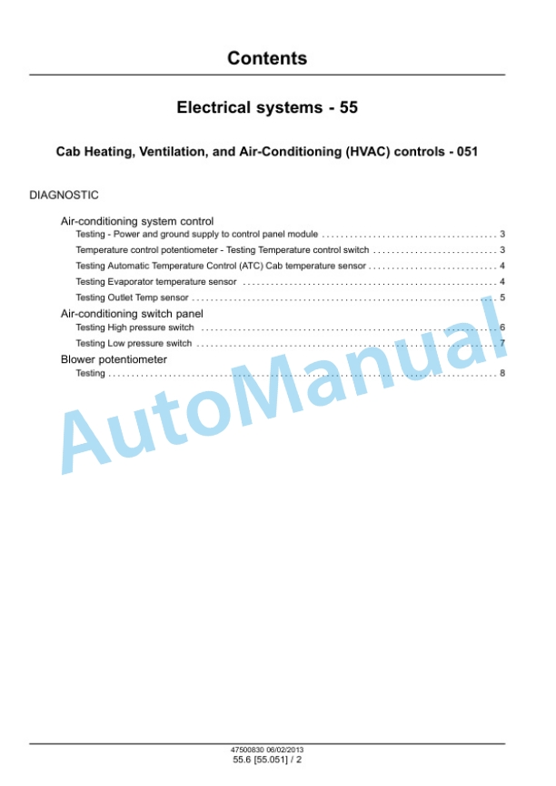 Alternative view of New Holland FR9040, FR9050, FR9060, FR9080, FR9090 Forage Harvester Service Manual 47500837