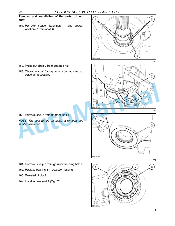 New Holland FX25, FX45, FX28, FX38, FX48, FX58 Forage Harvester Repair Manual 87051241-4