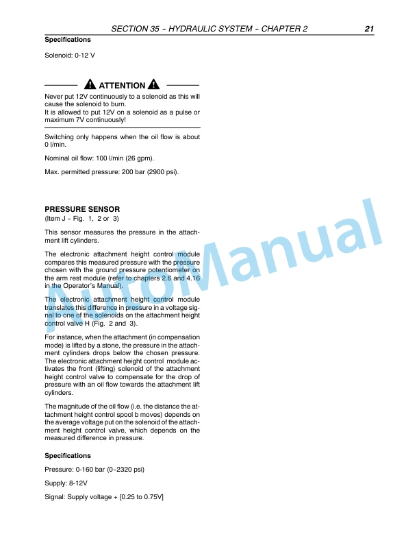 New Holland FX25, FX45, FX28, FX38, FX48, FX58 Forage Harvester Repair Manual 87051242-3