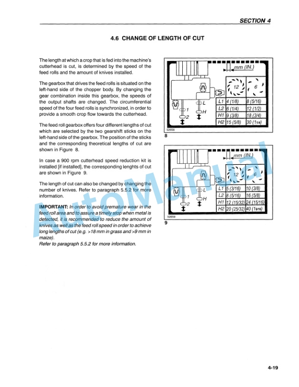New Holland FX28, FX58 Operation and Maintenance Manual 86589770-3