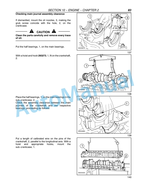 New Holland FX30, FX40, FX50, FX60 Forage Harvester Repair Manual 87342122-3