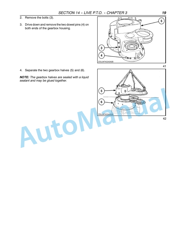 New Holland FX30, FX40, FX50, FX60 Forage Harvester Repair Manual 87342123-3