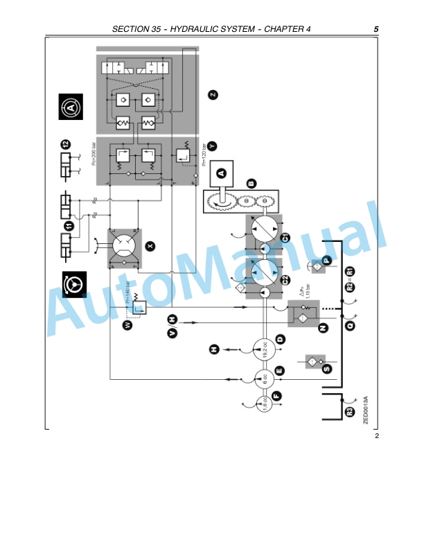 New Holland FX30, FX40, FX50, FX60 Forage Harvester Repair Manual 87342124-2