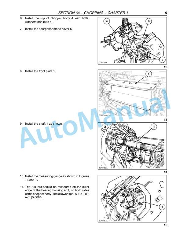 New Holland FX30, FX40, FX50, FX60 Forage Harvester Repair Manual 87342126-5