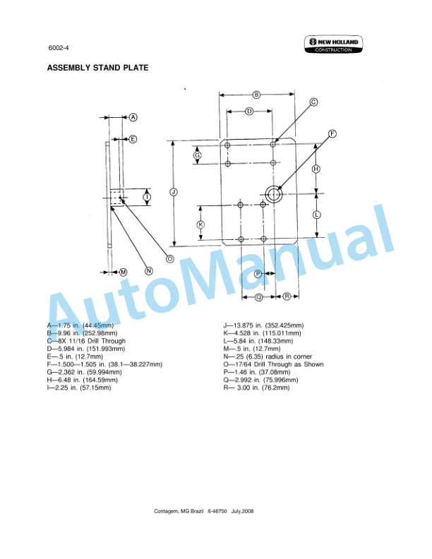 New Holland G140VP, G170VP, G170VPAWD, G200, G200AWD Tier 3 Grader Repair Manual 71114195NA-2