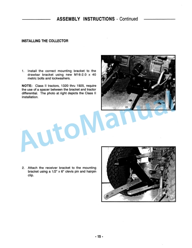 New Holland Grass Collector Attachment Operation and Maintenance Manual 42641233-3