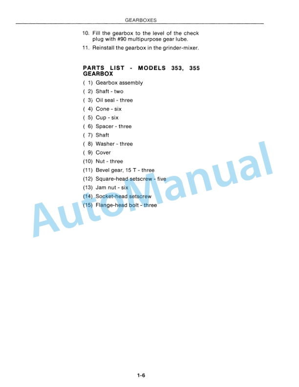 New Holland Grinder-Mixer Service Manual 40663002-2