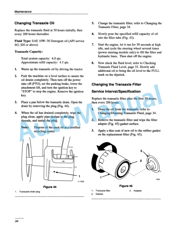 New Holland GT18 Garden Tractor Operation and Maintenance Manual 86602566-5