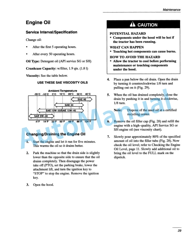 New Holland GT20 Garden Tractor Operation and Maintenance Manual 86602567-4