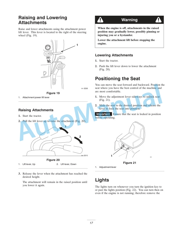 New Holland GT20A, GT22A Garden Tractor Operation and Maintenance Manual 87059743-3