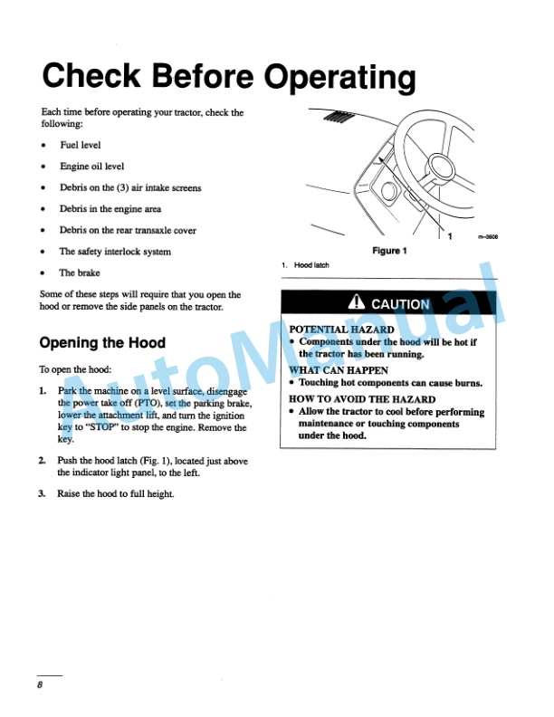 New Holland GT22 Garden Tractor Operation and Maintenance Manual 42682300-2