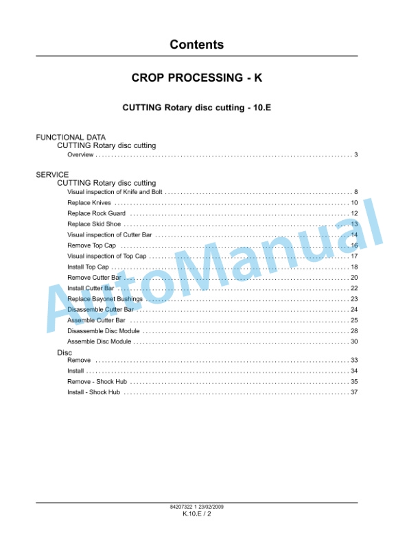 New Holland H6830 Service Manual 84207322-5