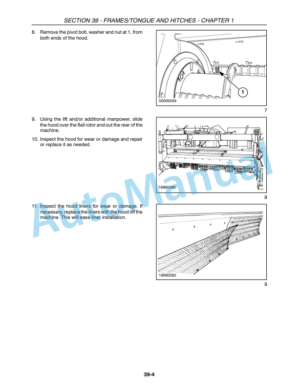 New Holland H7460, H7560 Service Manual 84207371-3