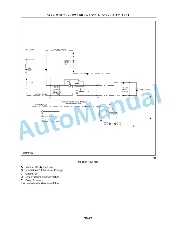 Alternative view of New Holland H8040 Seft-Propelled Windrower Service Manual 84211425