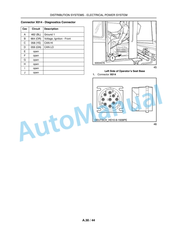 New Holland H9870, H9880 Bale Wagon Repair Manual 84175491-2