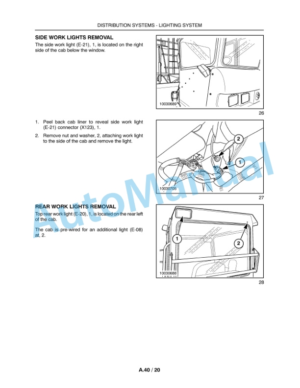 New Holland H9870, H9880 Bale Wagon Repair Manual 84175492-2