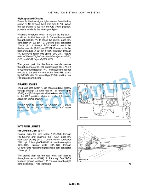 New Holland H9870, H9880 Bale Wagon Repair Manual 84175492-3