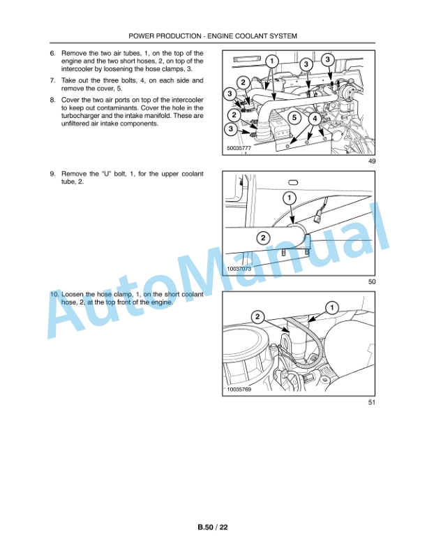 New Holland H9870, H9880 Bale Wagon Repair Manual 84175493-3
