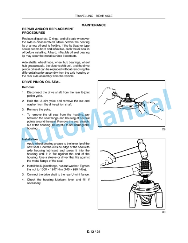 New Holland H9870, H9880 Bale Wagon Repair Manual 84175494-2