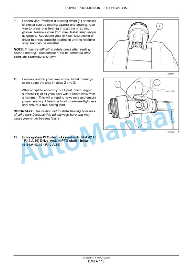 New Holland HM234, HM235, HM236 Disc Mower Repair Manual 87392141-2