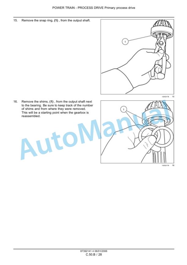 New Holland HM234, HM235, HM236 Disc Mower Repair Manual 87392141-3