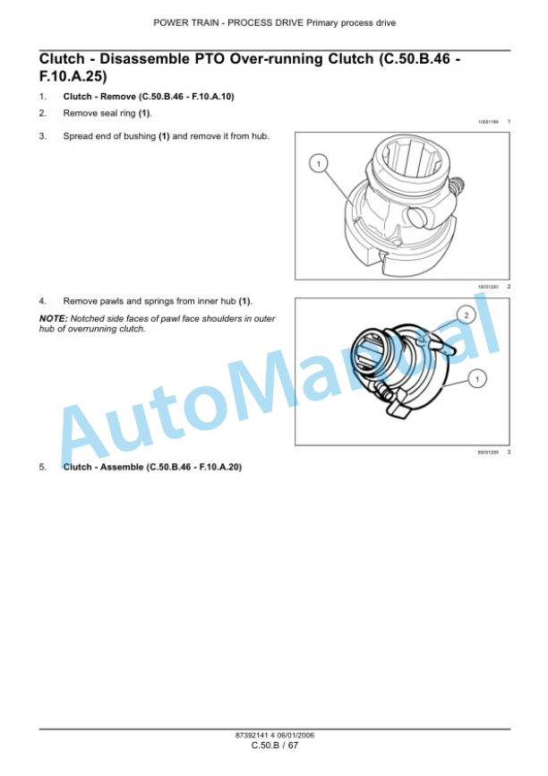 New Holland HM234, HM235, HM236 Disc Mower Repair Manual 87392141-4