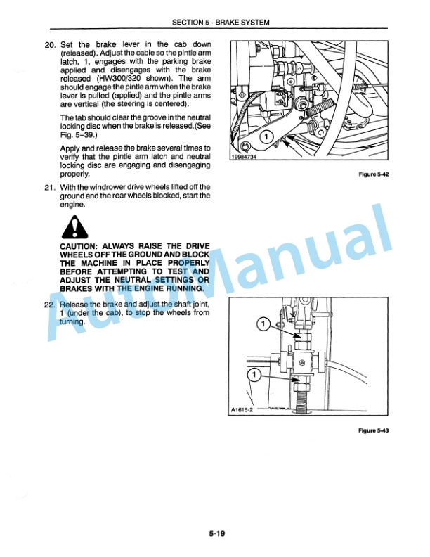 New Holland HW300, HW320, HW340 Repair Manual 86589300-4