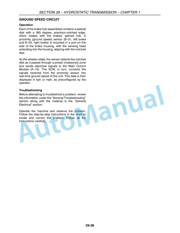 Alternative view of New Holland HW345, HW365 Self-Propelled Windrower Repair Manual 87576224