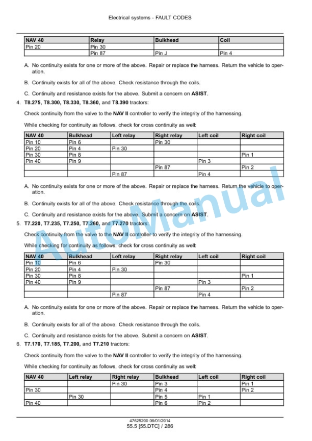 New Holland IntelliView III, IntelliView IV, IntelliView Plus II Autoguidance and Navigation Service Manual 47625200-5