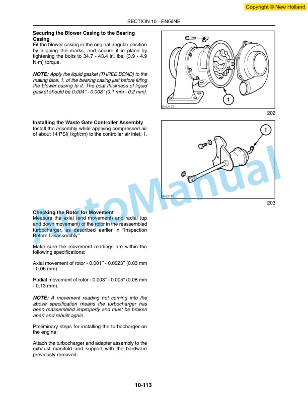 Alternative view of New Holland L160, L170 Skid Steer Workshop Manual 87634734