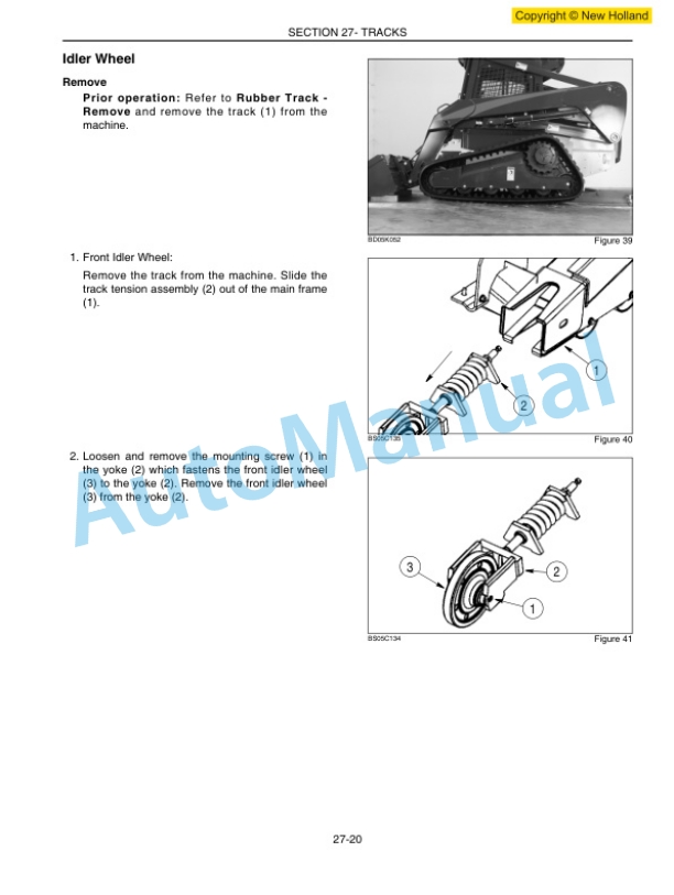 Alternative view of New Holland L175, C175 Workshop Manual 87630289