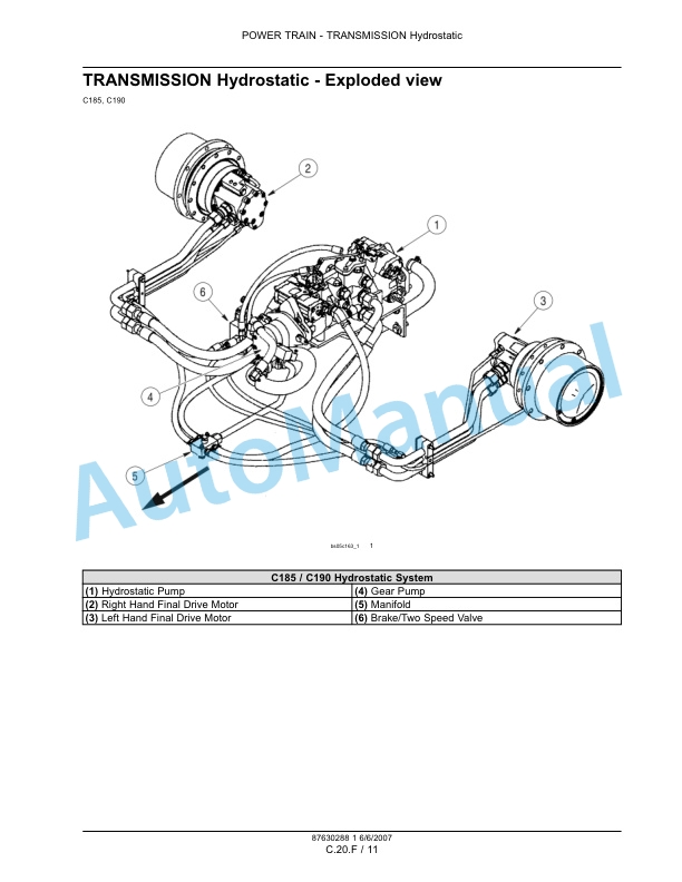 New Holland L180, L185, L190 Skid Steer Loader - C185, C190 Compact Track Loader Repair Manual 87630288NA-3