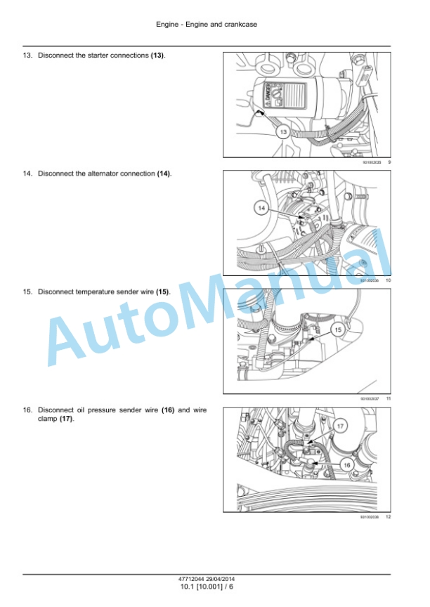 Alternative view of New Holland L213, L216 Tier 4B Final 200 Series Skid Steer Loader Service Manual 47720730