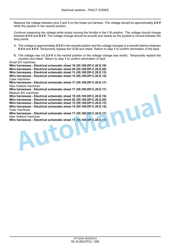 New Holland L213, L216 Tier 4B Final 200 Series Skid Steer Loader Service Manual 47720733-4