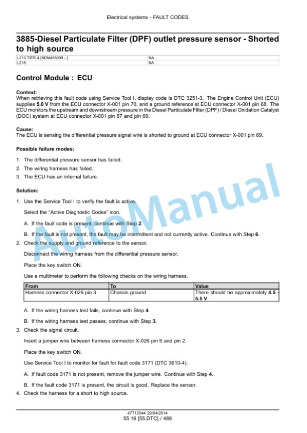 New Holland L213, L216 Tier 4B Final 200 Series Skid Steer Loader Service Manual 47720734-4