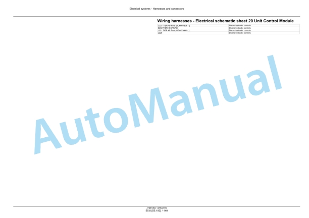 New Holland L221, L228 Tier 4B Final 200 Series Skid Steer Loader - C227, C232 Tier 4B Final 200 Series Compact Track Loader Service Manual 47888422-5