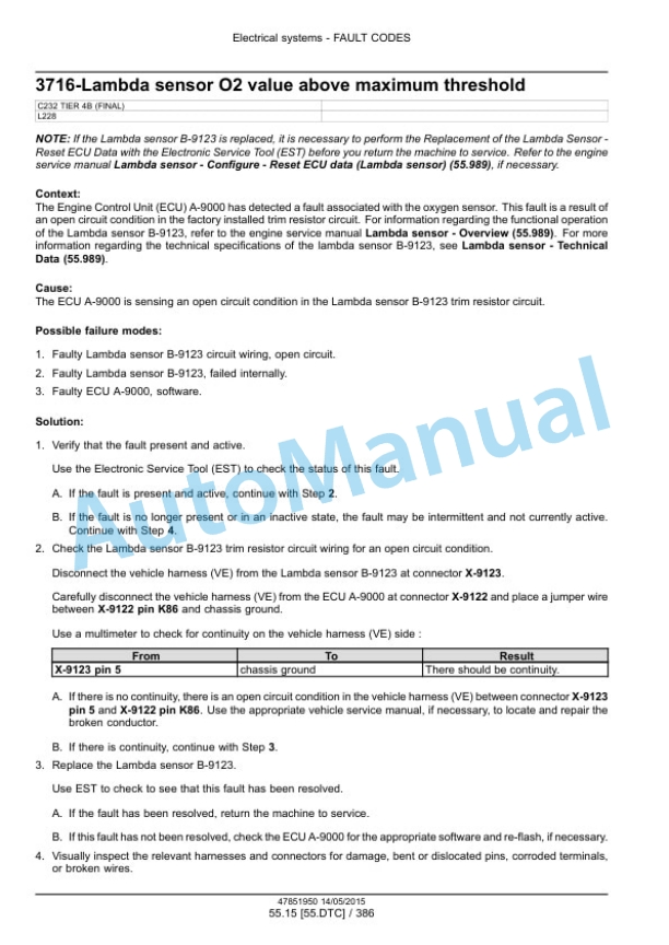 New Holland L221, L228 Tier 4B Final 200 Series Skid Steer Loader - C227, C232 Tier 4B Final 200 Series Compact Track Loader Service Manual 47888425-2