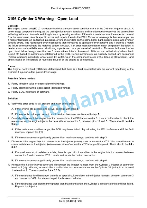 New Holland L223, L225, L230 Tier 4A 200 Series Skid Steer Loader - C232, C238 Tier 4A 200 Series Compact Track Loader Service Manual 47720773-2