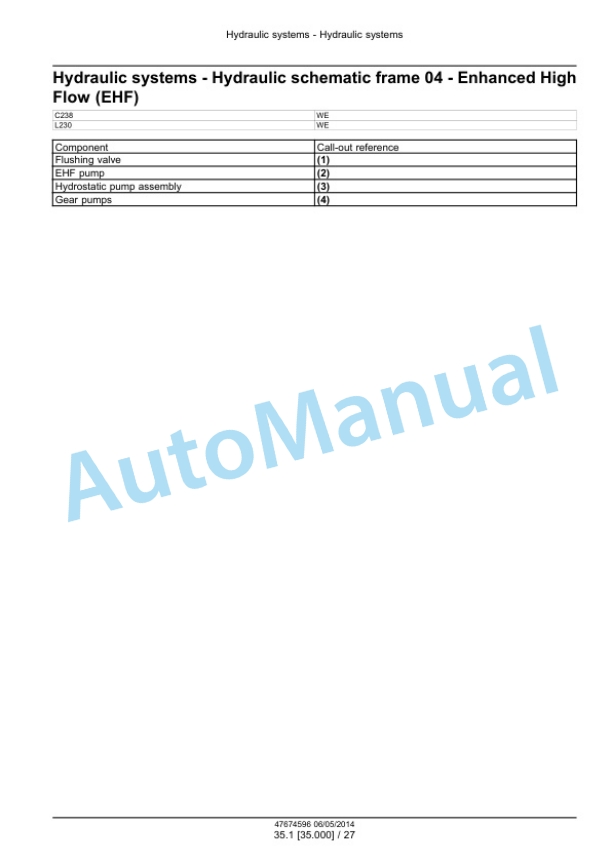 Alternative view of New Holland L230 Tier 4A 200 Series Skid Steer Loader - L238 Tier 4A 200 Series Compact Track Loader Service Manual 47674596