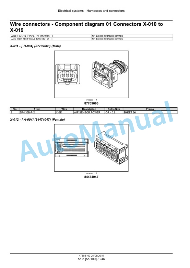 New Holland L230 Tier 4B Final 200 Series Skid Steer Loader - C238 Tier 4B Final 200 Series Compact Track Loader Service Manual 47899779-2
