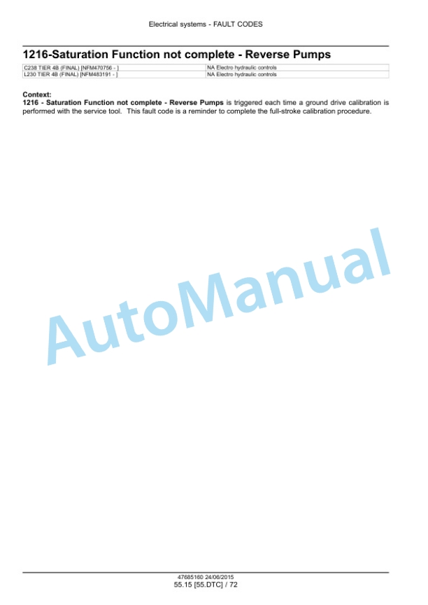 New Holland L230 Tier 4B Final 200 Series Skid Steer Loader - C238 Tier 4B Final 200 Series Compact Track Loader Service Manual 47899781-2