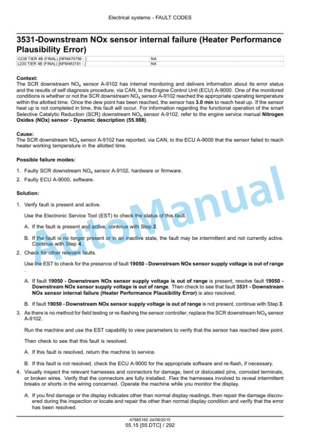 New Holland L230 Tier 4B Final 200 Series Skid Steer Loader - C238 Tier 4B Final 200 Series Compact Track Loader Service Manual 47899781-5