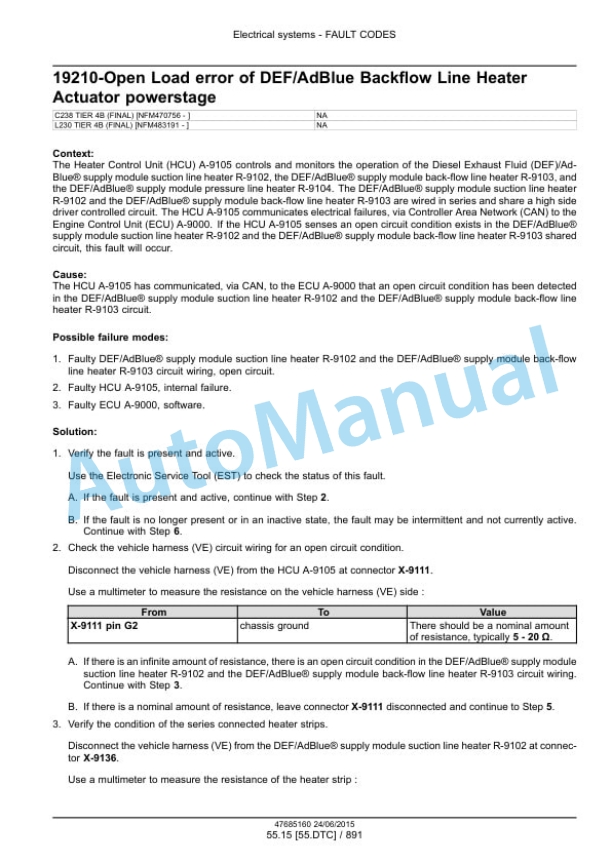 New Holland L230 Tier 4B Final 200 Series Skid Steer Loader - C238 Tier 4B Final 200 Series Compact Track Loader Service Manual 47899783-4