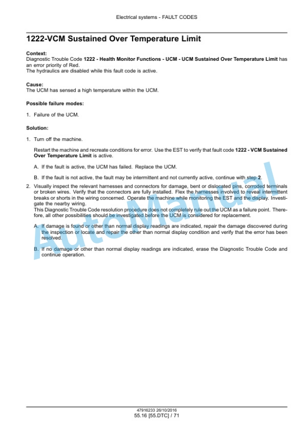 New Holland L234 Tier 4B Final 200 Series Skid Steer Loader - C238 Tier 4B Final 200 Series Compact Track Loader Service Manual 48076793-2